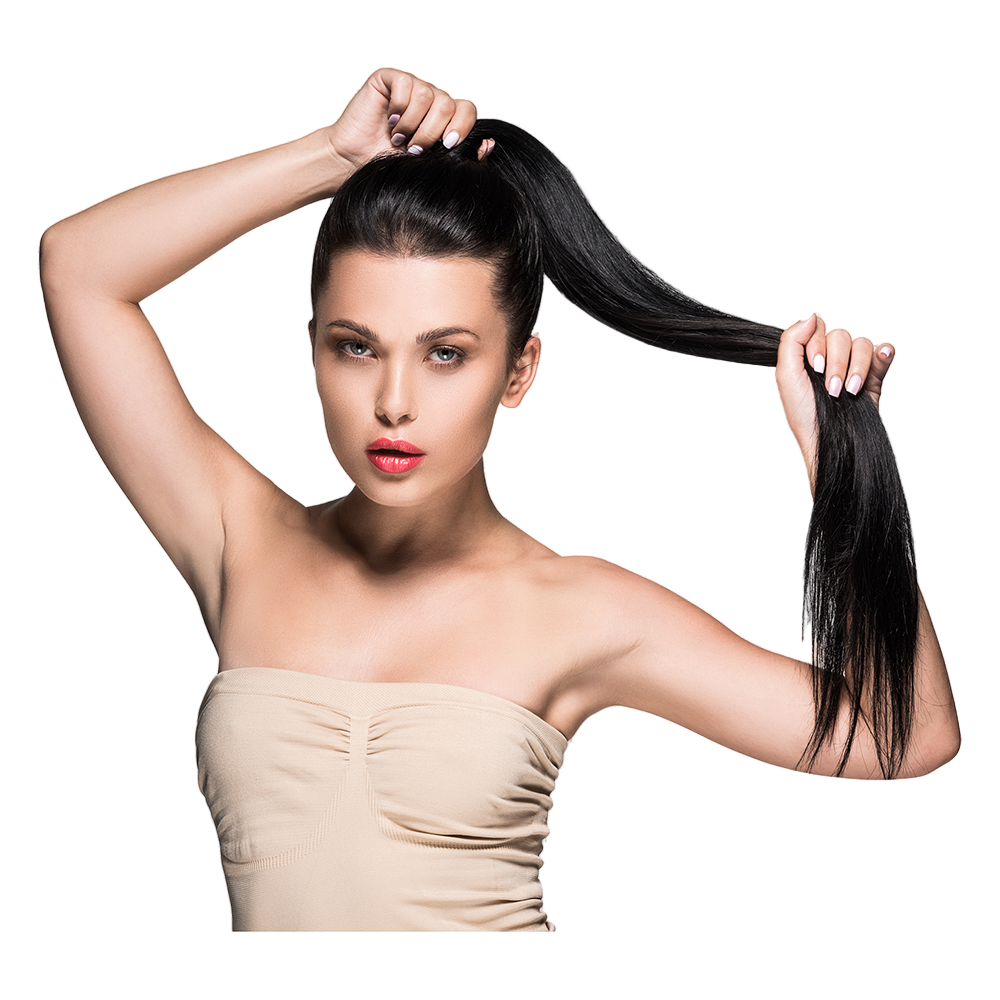 Ponytail Virgin Haar glatt 100g