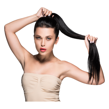 Ponytail Virgin Haar glatt 100g