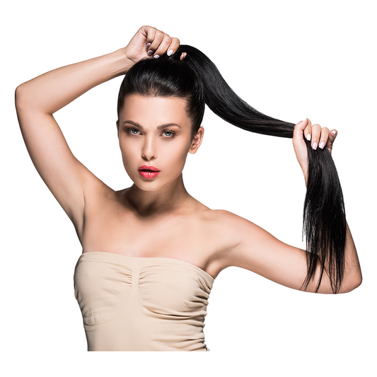 Ponytail Virgin Haar glatt 100g