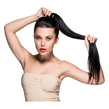 Ponytail Virgin Haar  gewellt 100g