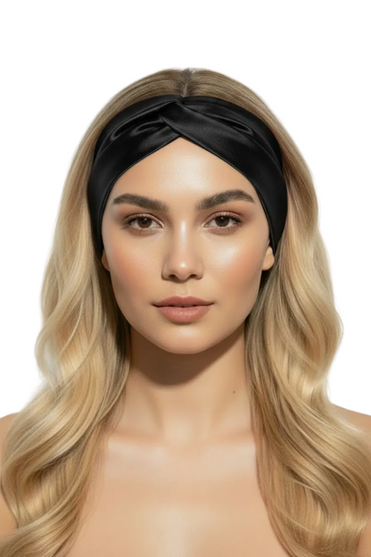 Black Silk Hair Band