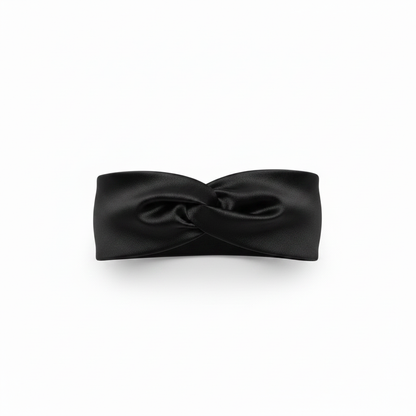 Black Silk Wide Bandeau