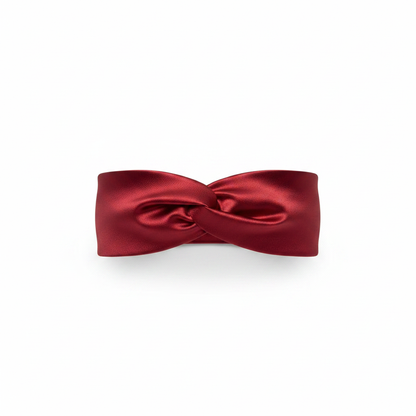 Red Silk Wide Bandeau